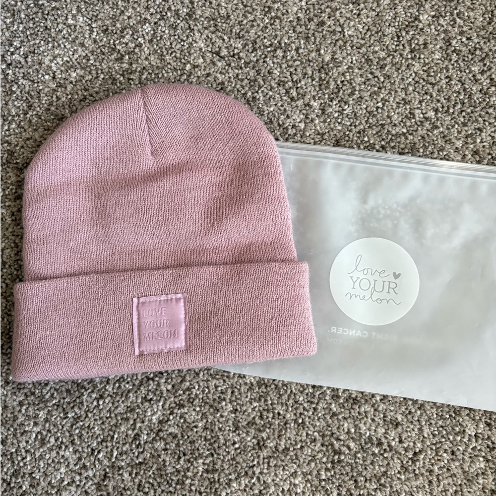 Pale Rose Cuffed Beanie